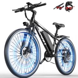Electric Bike for Adults 1500W 26" Ebike, 25 MPH & 65 Miles, 7-Speed Dual Brake 