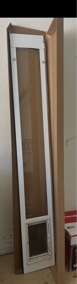 Dog door for sliding door. Medium size dogs