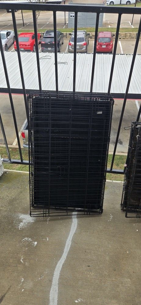 Double Door Collapsible Dog Crate [Medium]