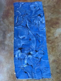 Organic Bamboo Scarf with Elephants and Lotuses Scarves Designed by ZulaStudios