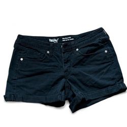 Mossimo Black Denim Mid-Rise Shorts Women's 4/27