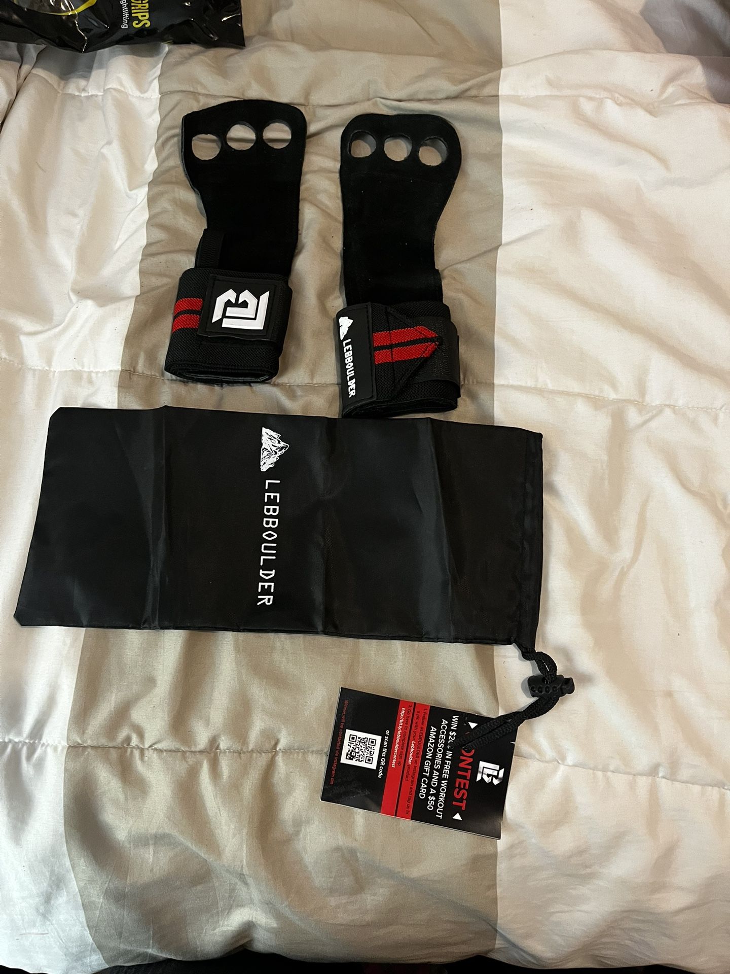 Leather Hand Grips Wrist Wraps