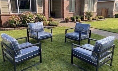 Aluminum patio set aluminum patio furniture brand new patio chairs patio furniture outdoor furniture Sillas de patio ☑️🆕🚎