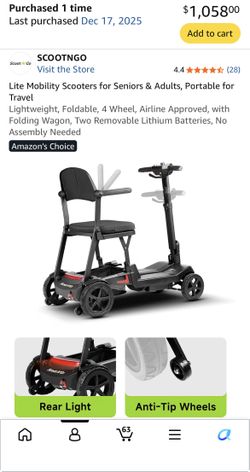 Mobile electric scooter