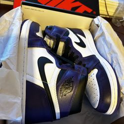 Jordan 1 Retro High Court Purple White 