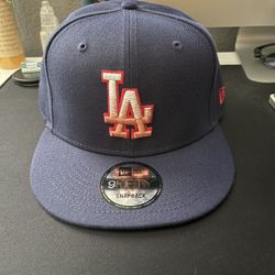 New Era Los Angeles Dodgers Navy Americana Fade 9FIFTY Snapback Hat - OSFM 