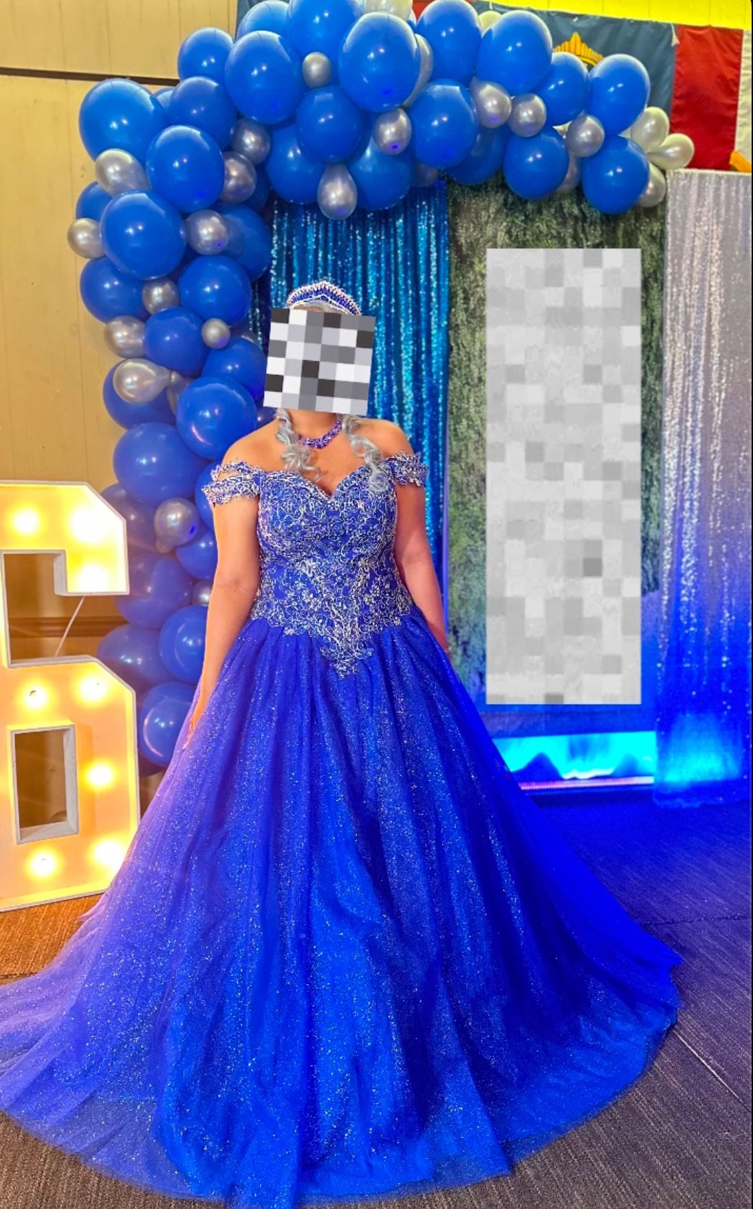 Royal blue Gown Dress