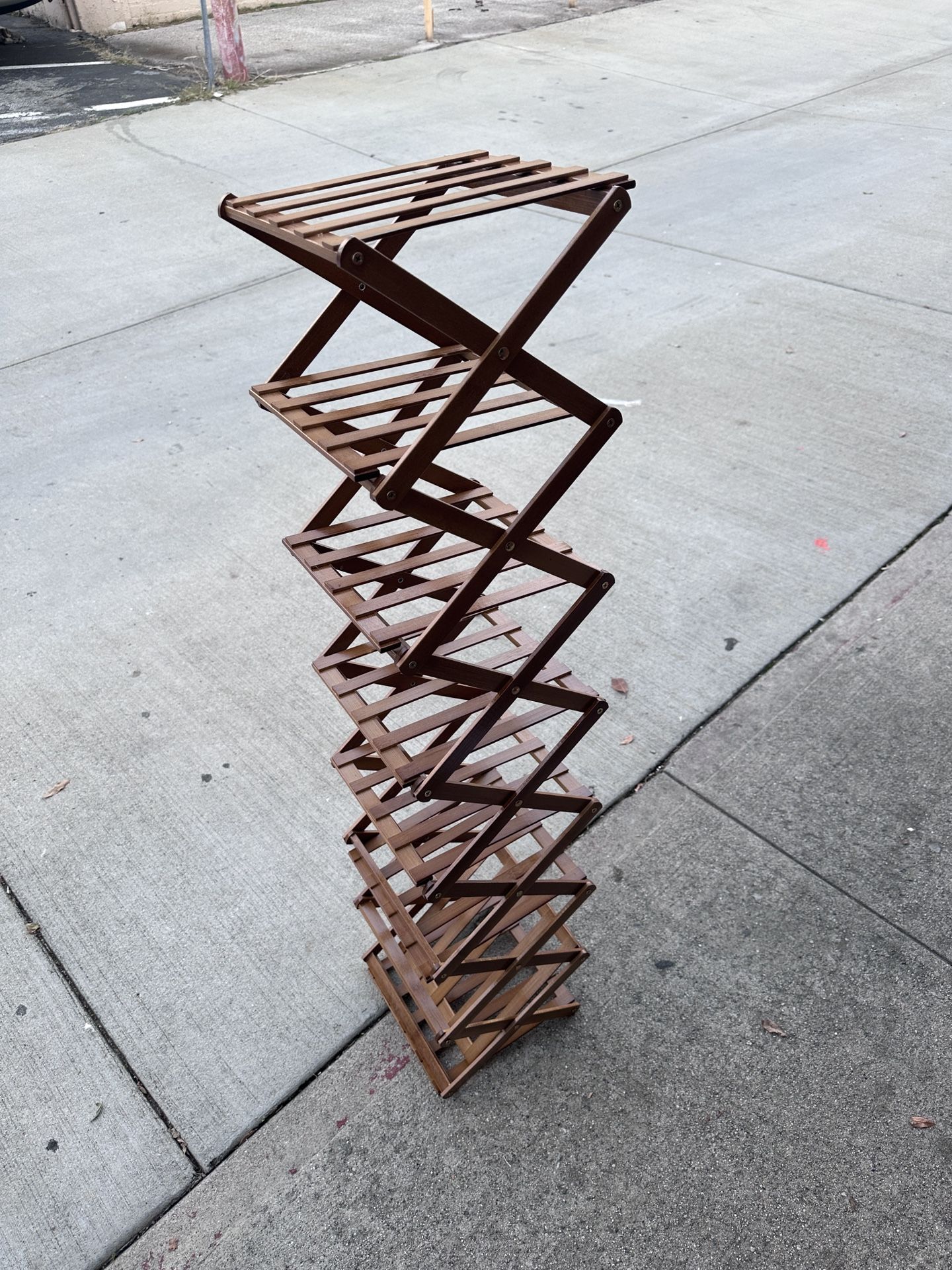 Bamboo Shoe Rack Foldable 