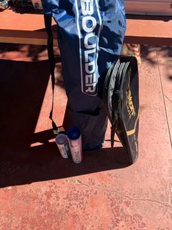 Boulder Insta net pickleball /badminton net and Yonex rackets new