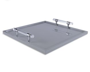 🤍 Curated Kravet Designer Fostered Tray – Soft Gray