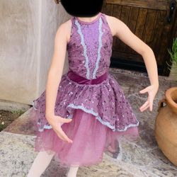 Girls Purple Ballet Dress