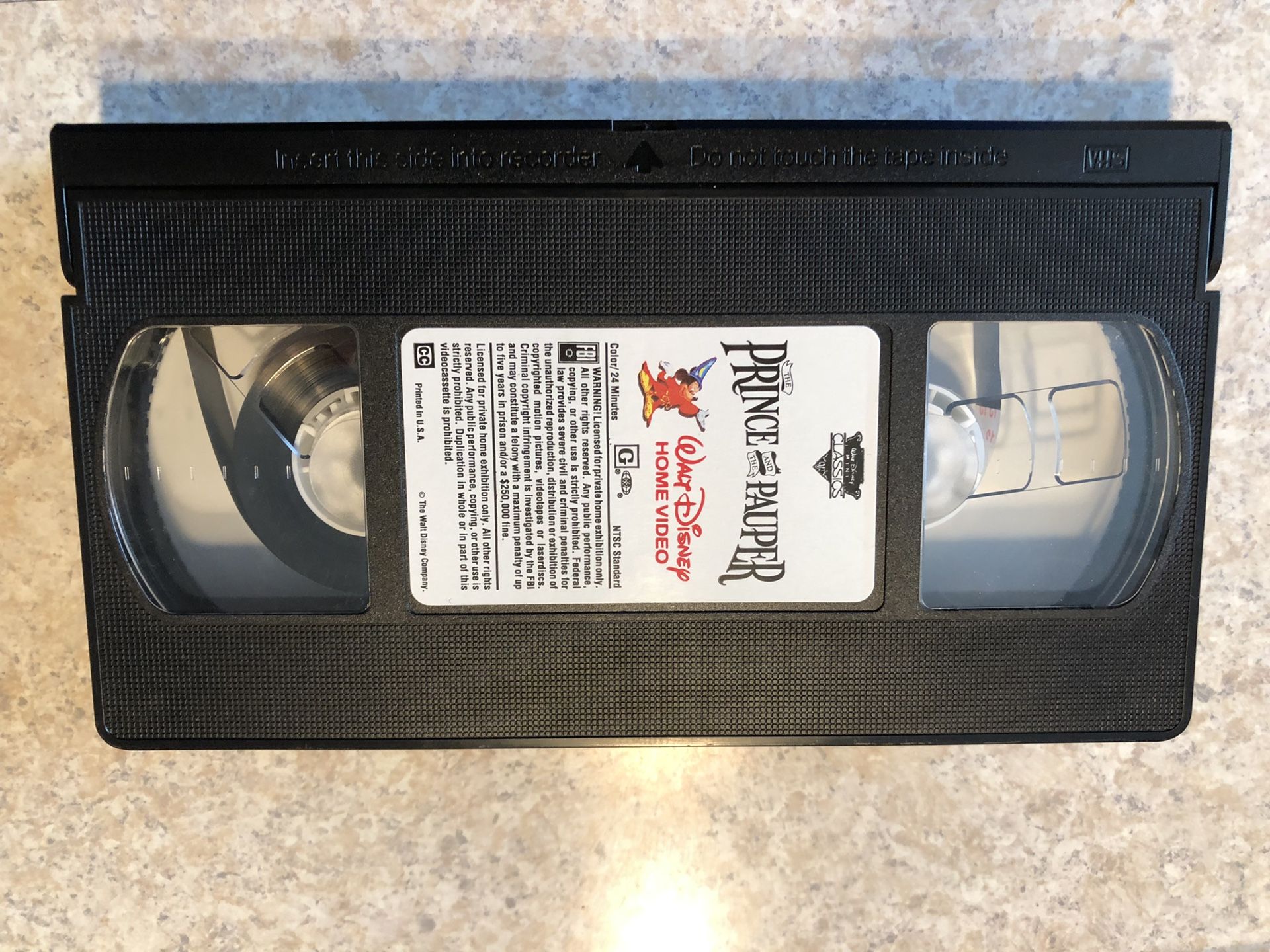 Rare Disney Classic VHS tape