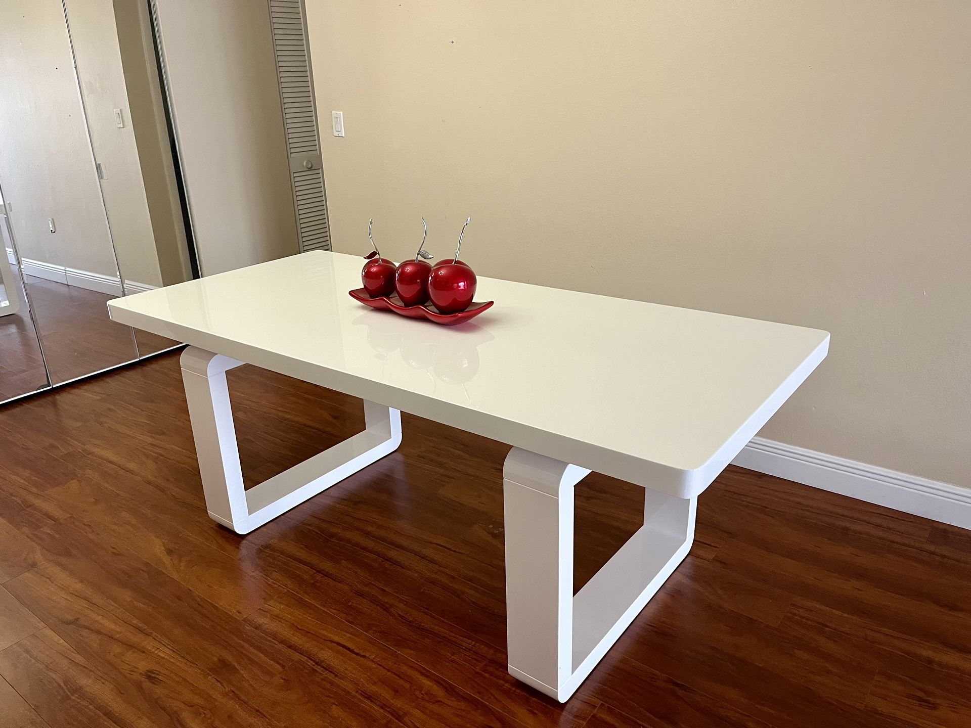 White Large Dining Table