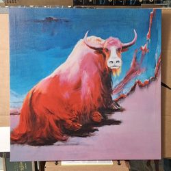 Buffalo Canvas Print In Vivid Colors 24" X 24" LOOKS NEW 