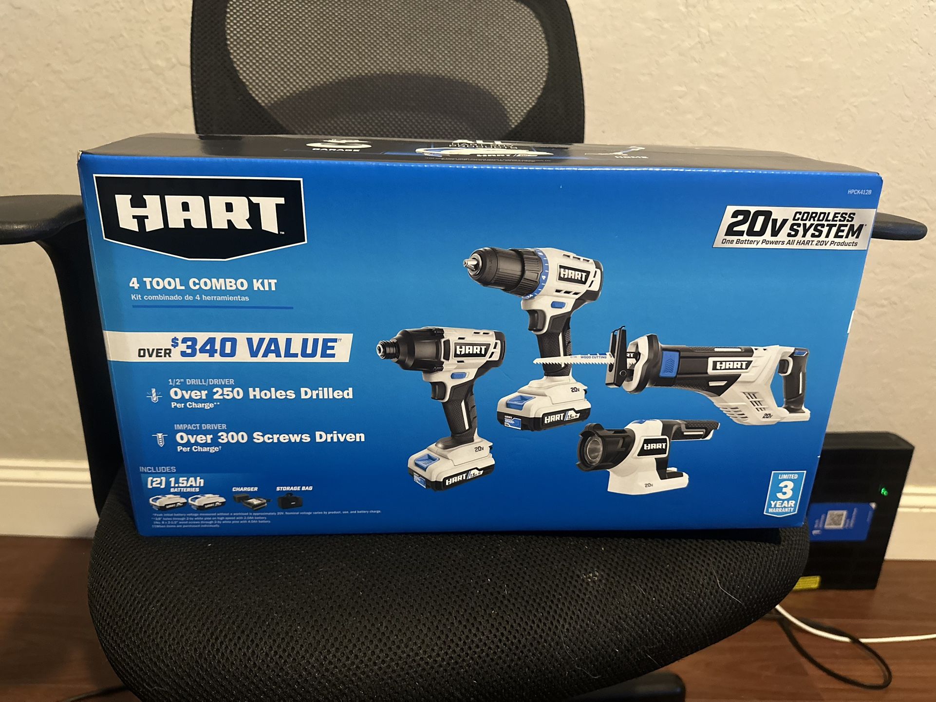 Hart 4 Tool Kit 20v Cordless