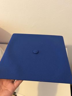 Blue grad cap