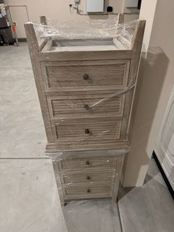 SET OF 2- 3 DRAWER CHESTS/ KIRKLANDS