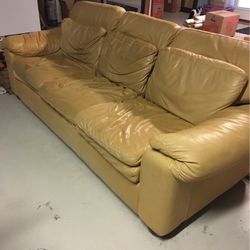 Leather Sleeper Sofa