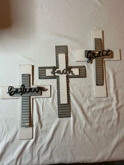 Cross Wall Decor believe faith, grace