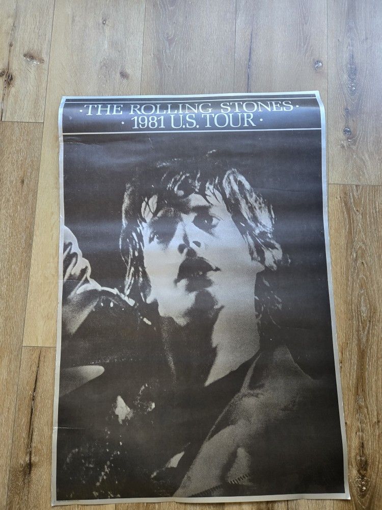 rolling stones vintage poster