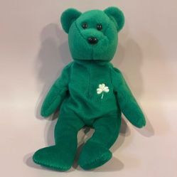 Erin the Shamrock Bear 1997 Mint Condition Ty Beanie Baby Excellent Used Cond… 