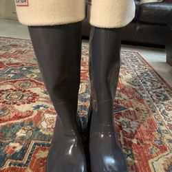 Hunter Boots with socks