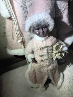 Holiday Decorative Doll in Winter Coat