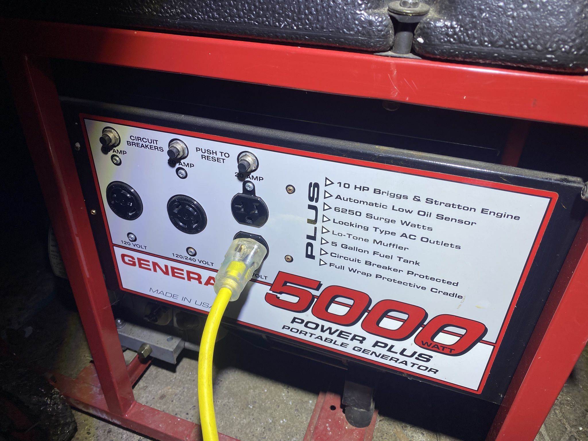 Generac 5000 HP Power Plus Portable Generator