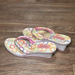 Y2K Coach Wedge Sandals