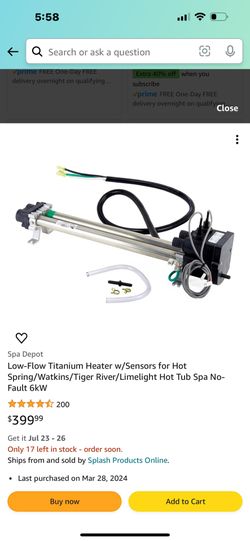 Titanium Heater For Hot Tub