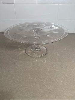 Clear Glass Pedestal Cake Stand