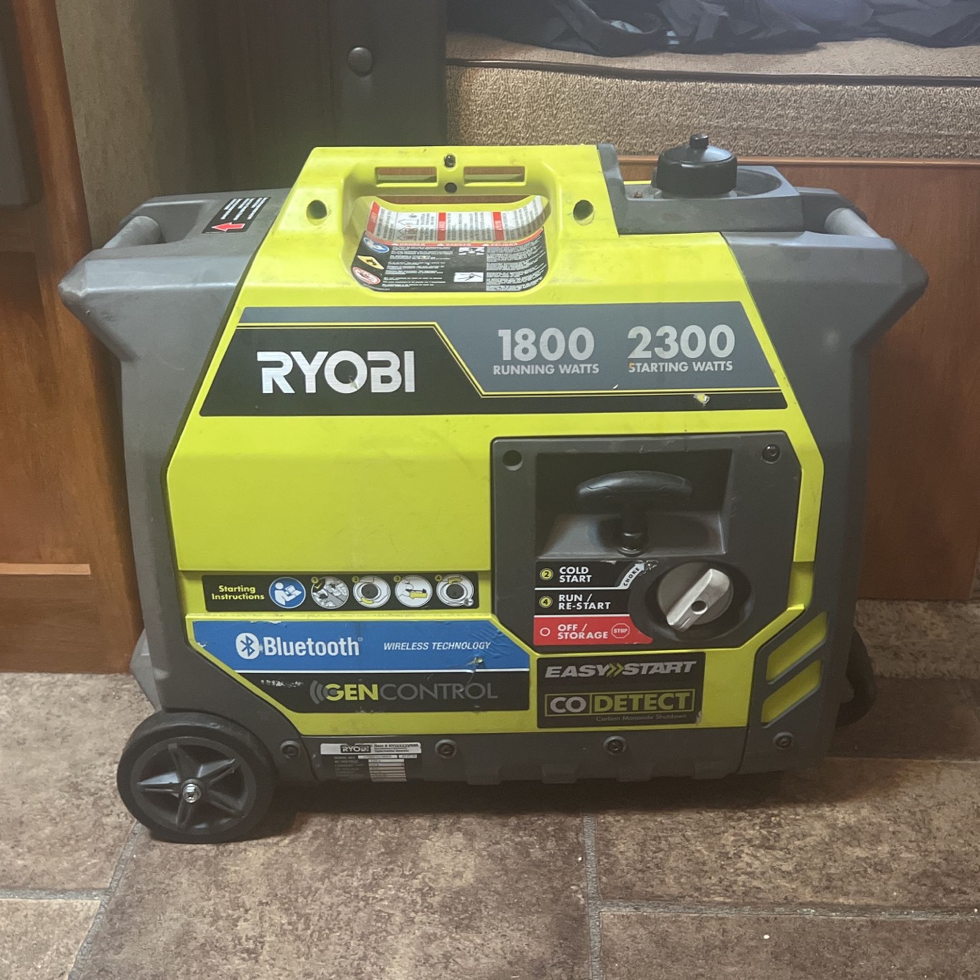 Ryobi 1(contact info removed) Watt Generator- Quiet -bluetooth