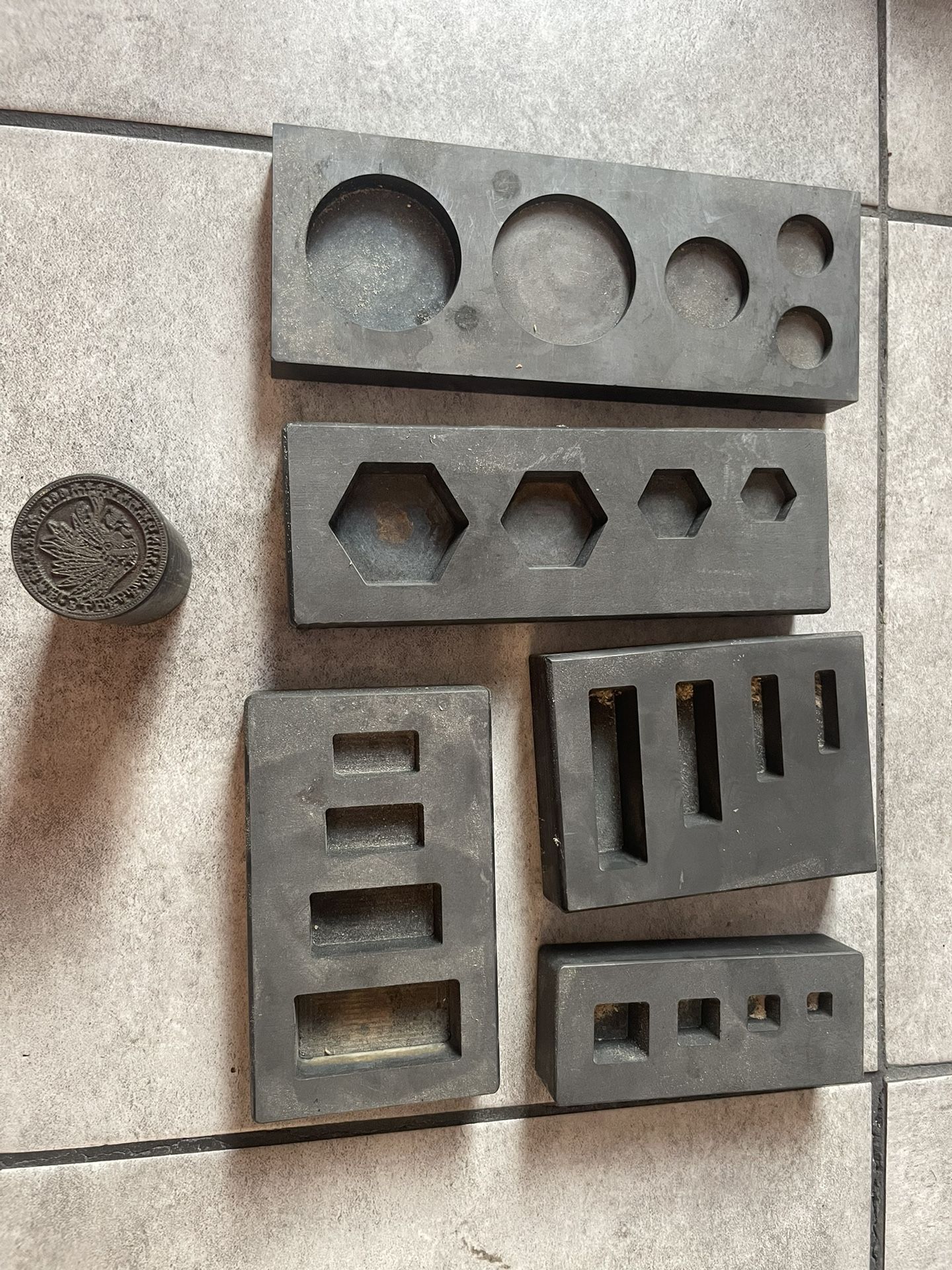 Silver Gold Or Any Metal Graphite Molds Plus Stamp