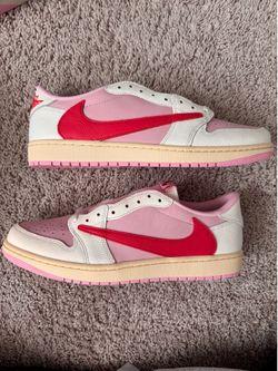 Travis Scott Jordan 1 Low Tropical Pink Size 13