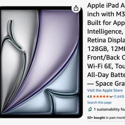 iPad Air 13 inch 2025 M3 (Case + Apple Pencil included)