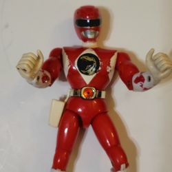 Vintage Power Rangers Auto Morphin Red Ranger Action Figure Bandai 1993