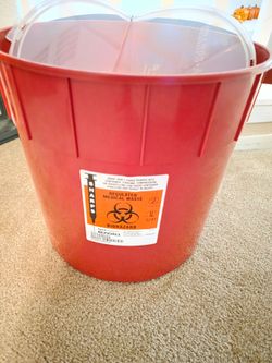 Biohazard Sharp container