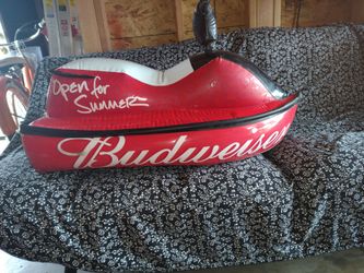 Budweiser inflatable jet ski for decor only