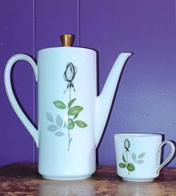 Seltmann Weiden Monika with a grey and green rose motif