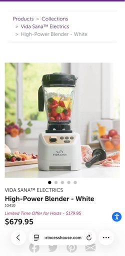 Brand new princess house blender (white)