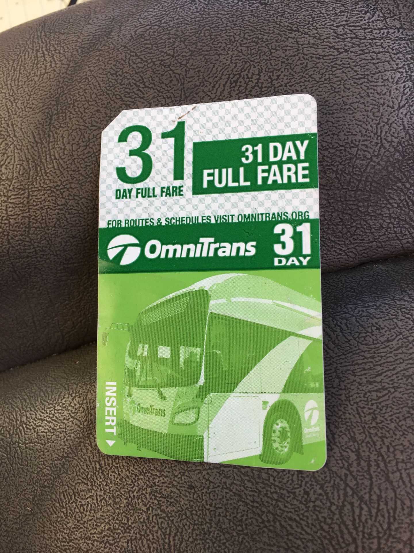 Omnitrans. Bus pass