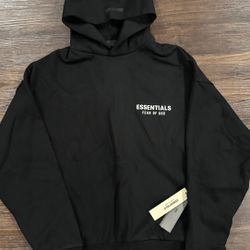 Fear Of God Essentials Black Fleece Hoodie 