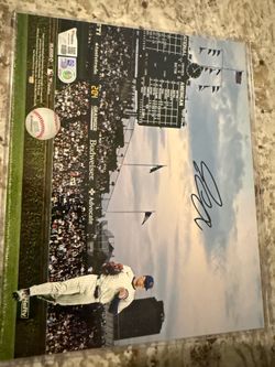 PCA signed 8x10 photo  mlb and fanatics authenticated