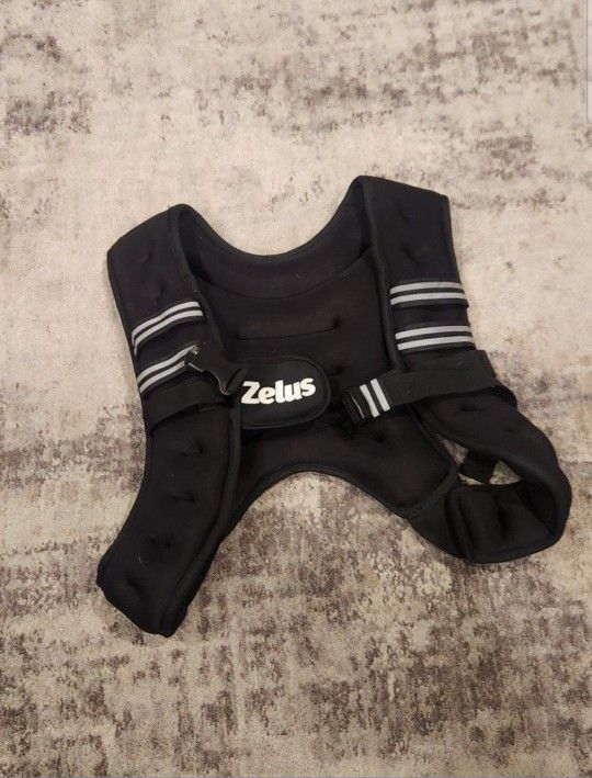 12 lb Weighted Workout Vest – Durable, Adjustable & Reflective
