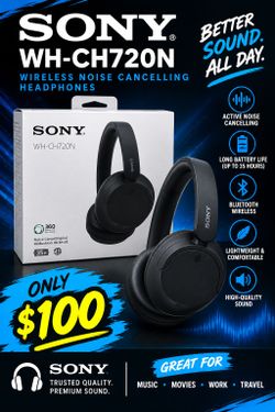 Sony WH-CH720N Wireless Noise Cancelling Headphones