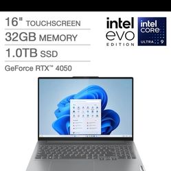 Lenovo IdeaPad Pro 5i Laptop Ultra 9 32GB 1TB SSD 16" 2K OLED Touch RTX 4050