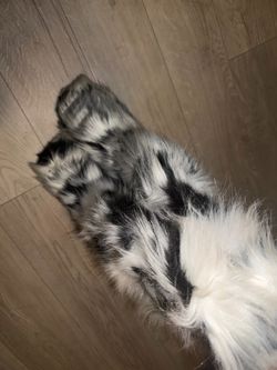 Tall fur boots