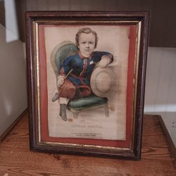 Currier & Ives Original Antique 1874 Hand Colored Lithograph  11"×15" 