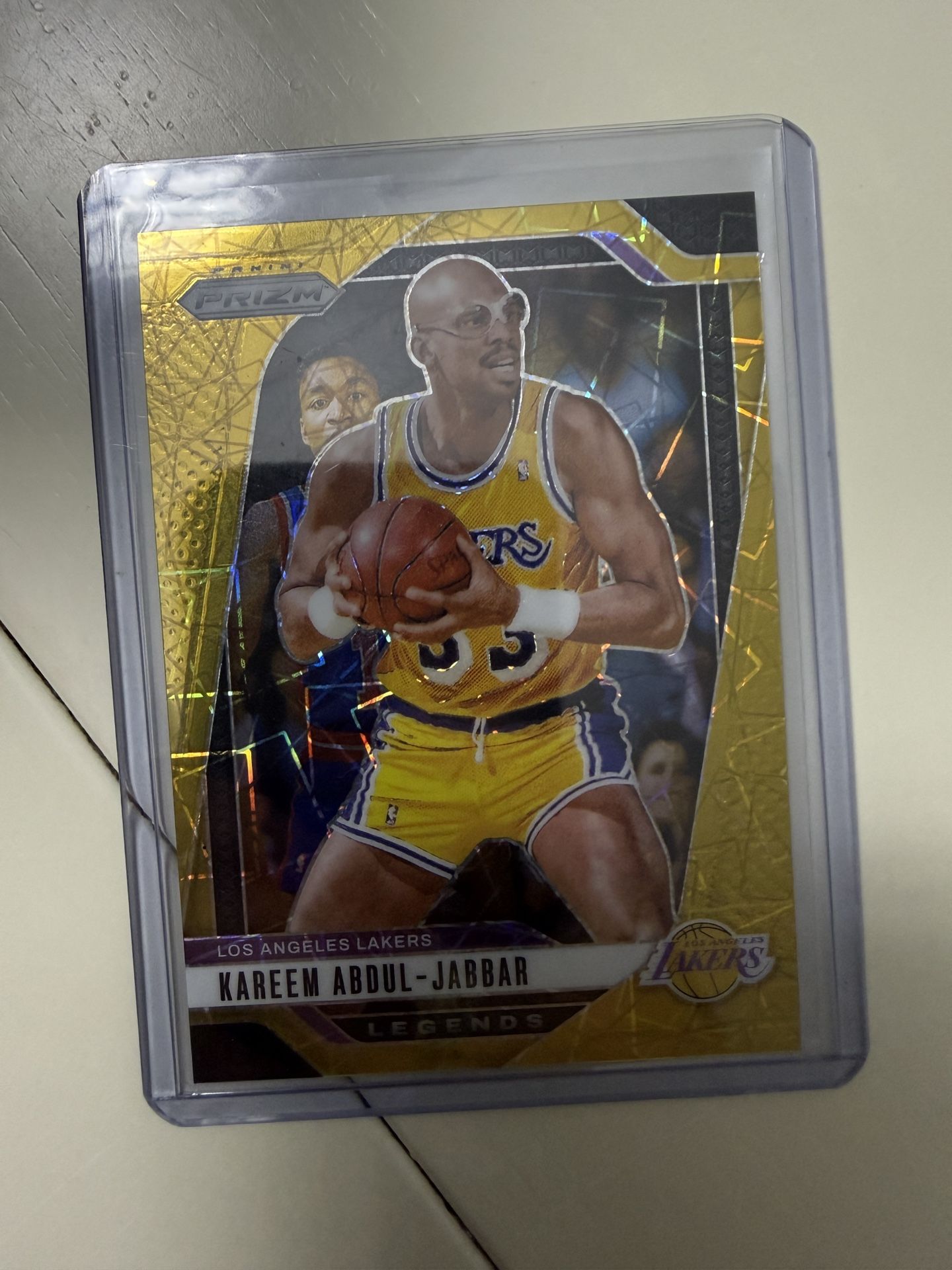 Kareem Abdul Jabbar Gold Ice Prizm Card Numbered 