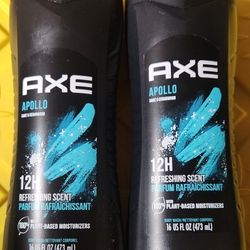 (2) Axe Bodywash, 16 oz each ~Apollo